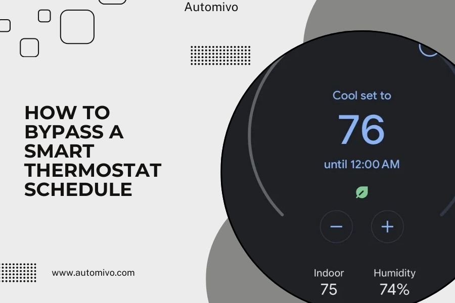 How to Bypass a Smart Thermostat Schedule