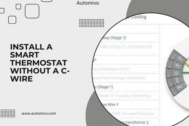 Install a Smart Thermostat Without a C-Wire