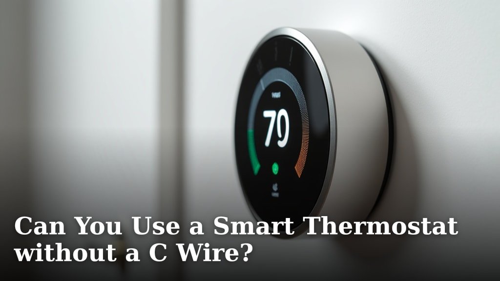 Can You Use a Smart Thermostat without a C Wire?
