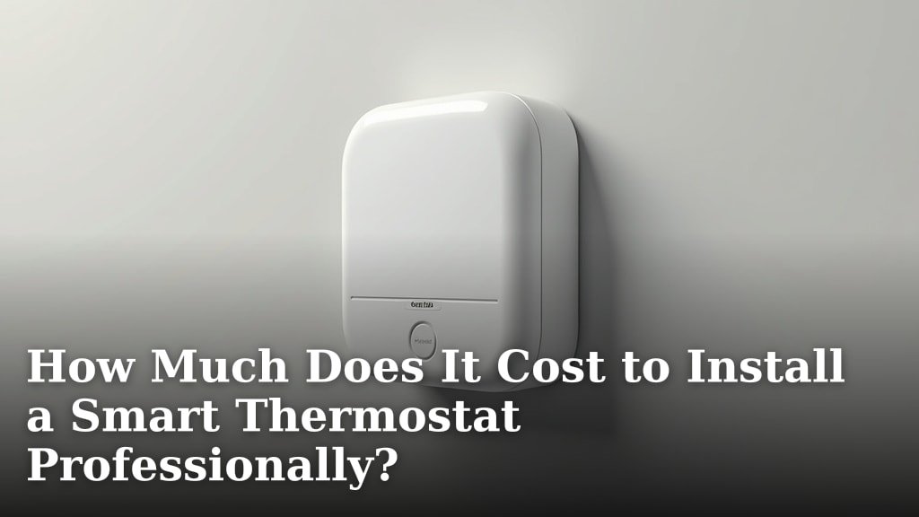 How Much Does It Cost to Install a Smart Thermostat Professionally?