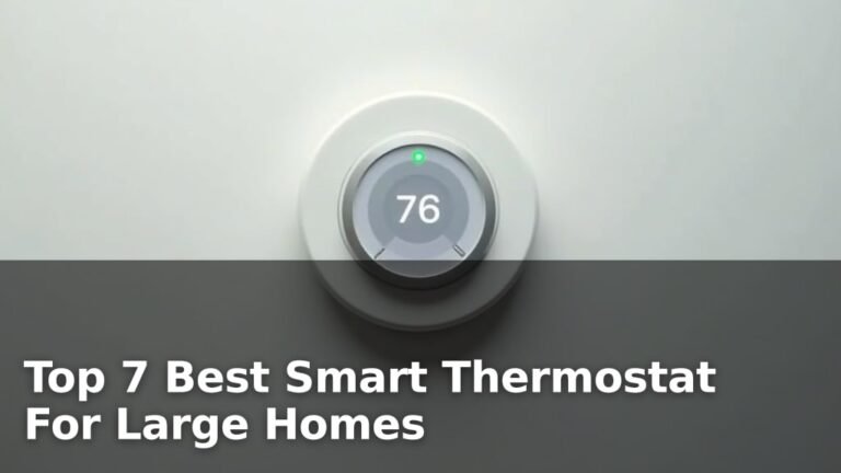 Top 7 Best Smart Thermostat For Large Homes