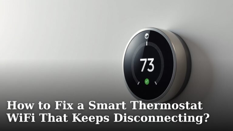 How to Fix a Smart Thermostat WiFi That Keeps Disconnecting?