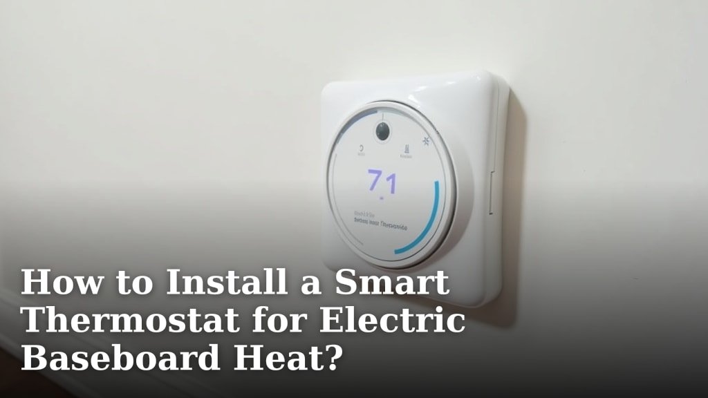 How to Install a Smart Thermostat for Electric Baseboard Heat?