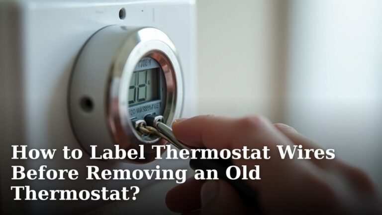 How to Label Thermostat Wires Before Removing an Old Thermostat?