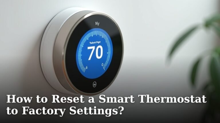 How to Reset a Smart Thermostat to Factory Settings?