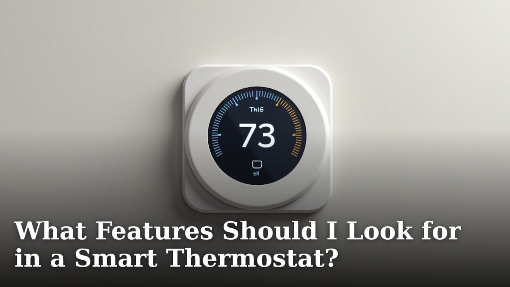 What Features Should I Look for in a Smart Thermostat?