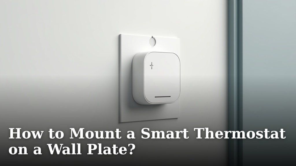 How to Mount a Smart Thermostat on a Wall Plate?
