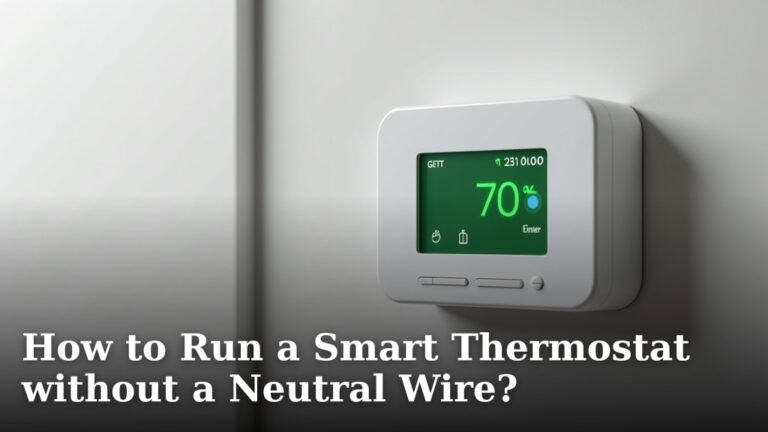 How to Run a Smart Thermostat without a Neutral Wire?