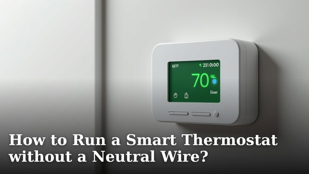 How to Run a Smart Thermostat without a Neutral Wire?