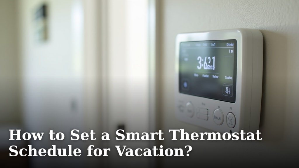How to Set a Smart Thermostat Schedule for Vacation?
