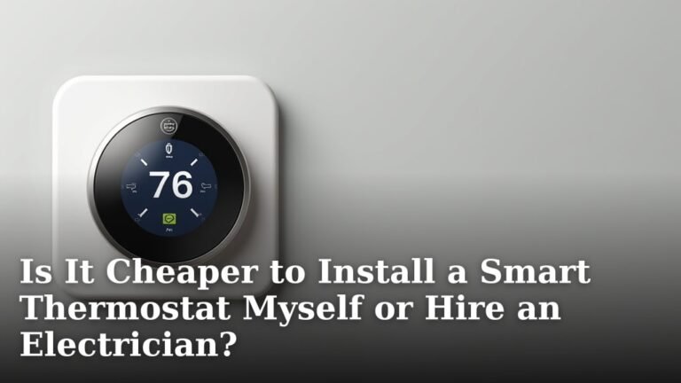 Is It Cheaper to Install a Smart Thermostat Myself or Hire an Electrician?