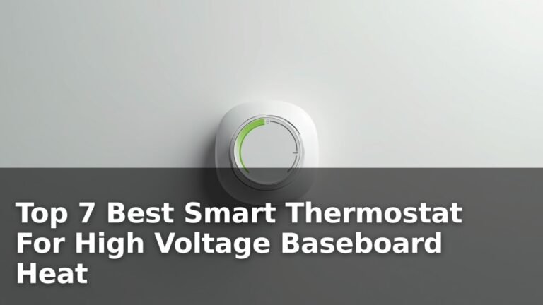 Top 7 Best Smart Thermostat For High Voltage Baseboard Heat
