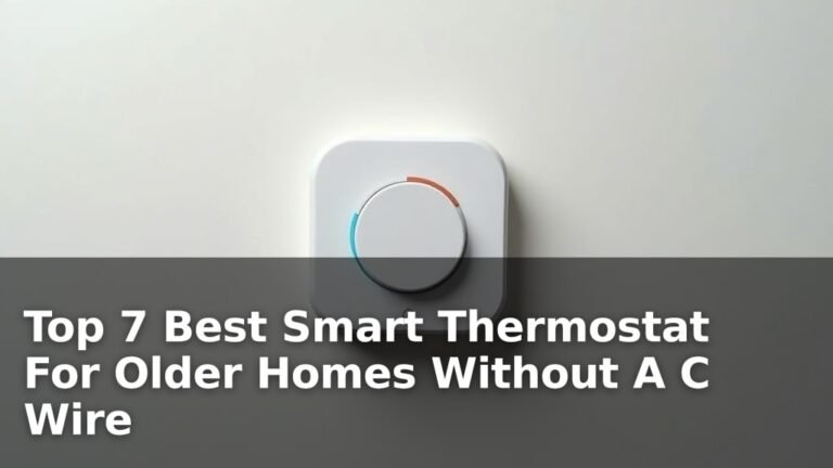Top 7 Best Smart Thermostat For Older Homes Without A C Wire