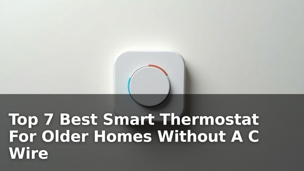Top 7 Best Smart Thermostat For Older Homes Without A C Wire