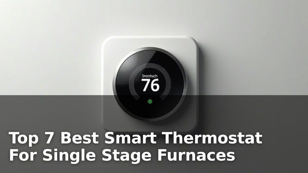 Top 7 Best Smart Thermostat For Single Stage Furnaces