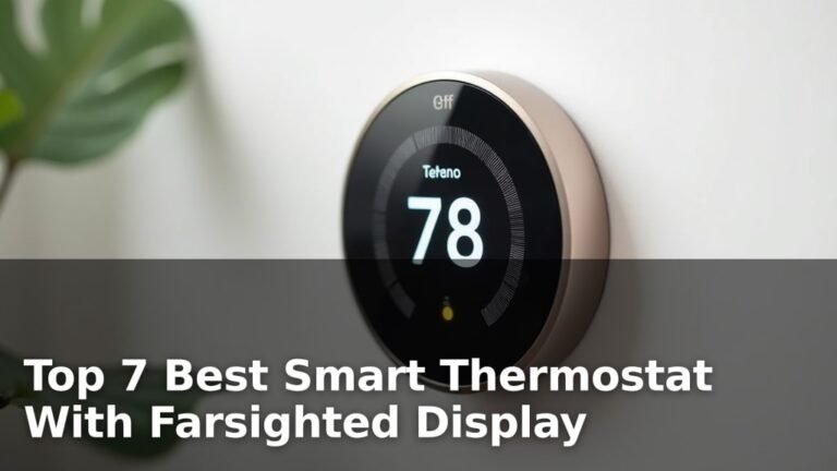 Top 7 Best Smart Thermostat With Farsighted Display