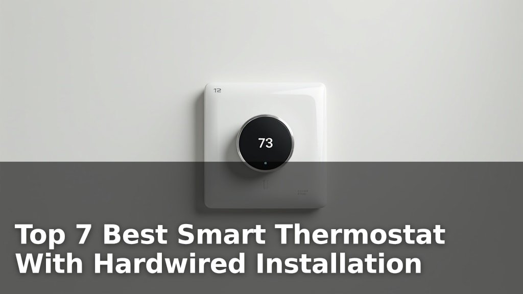 Top 7 Best Smart Thermostat With Hardwired Installation