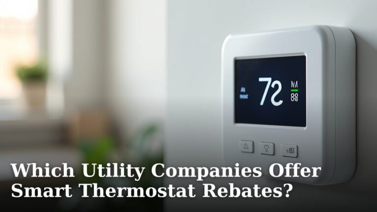 Which Utility Companies Offer Smart Thermostat Rebates?