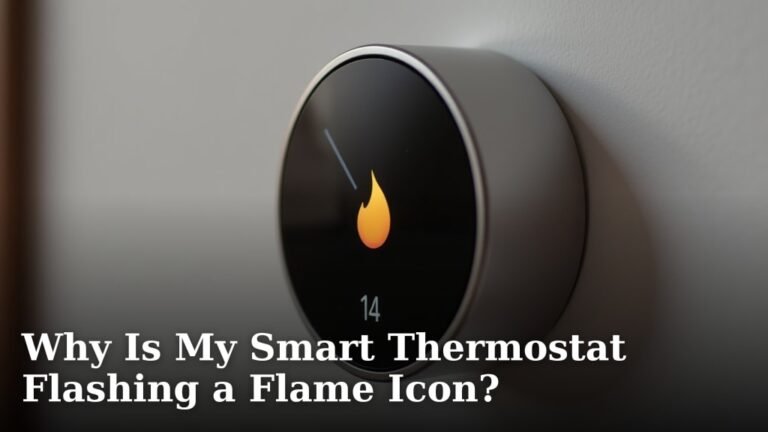 Why Is My Smart Thermostat Flashing a Flame Icon?
