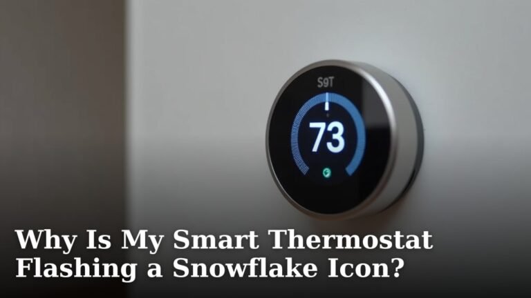 Why Is My Smart Thermostat Flashing a Snowflake Icon?