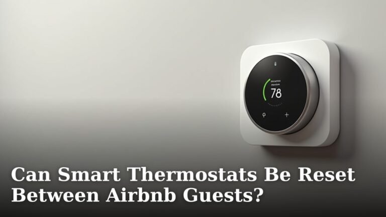 Can Smart Thermostats Be Reset Between Airbnb Guests?