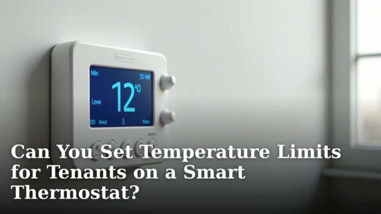 Can You Set Temperature Limits for Tenants on a Smart Thermostat?