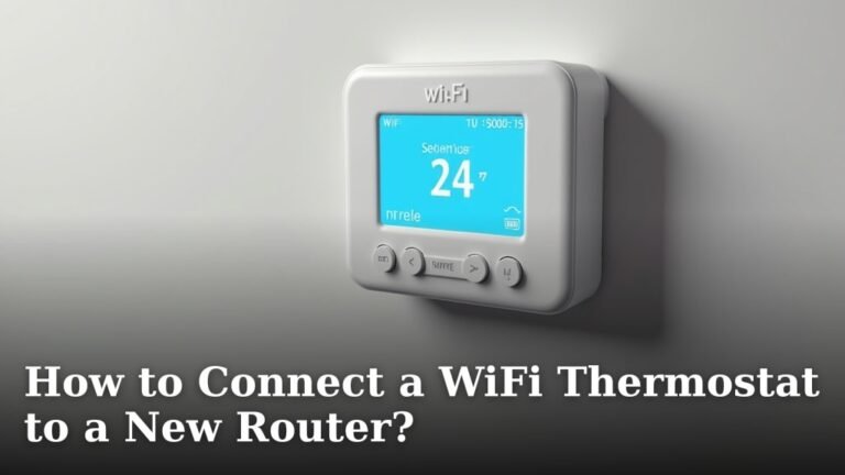 How to Connect a WiFi Thermostat to a New Router?