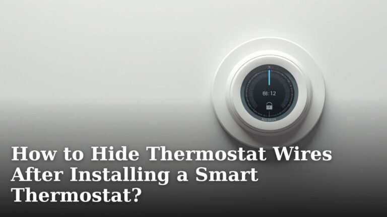 How to Hide Thermostat Wires After Installing a Smart Thermostat?