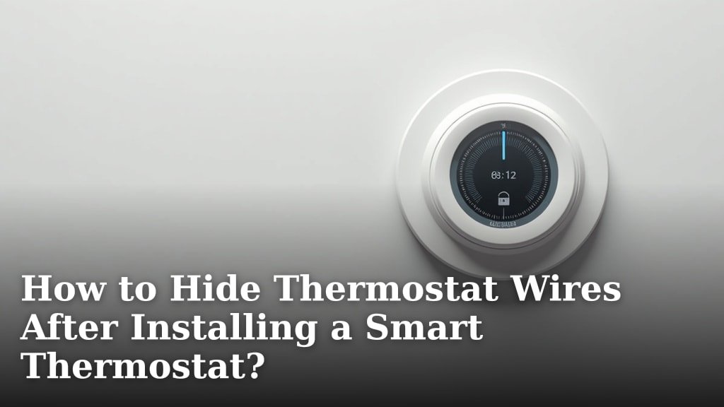 How to Hide Thermostat Wires After Installing a Smart Thermostat?