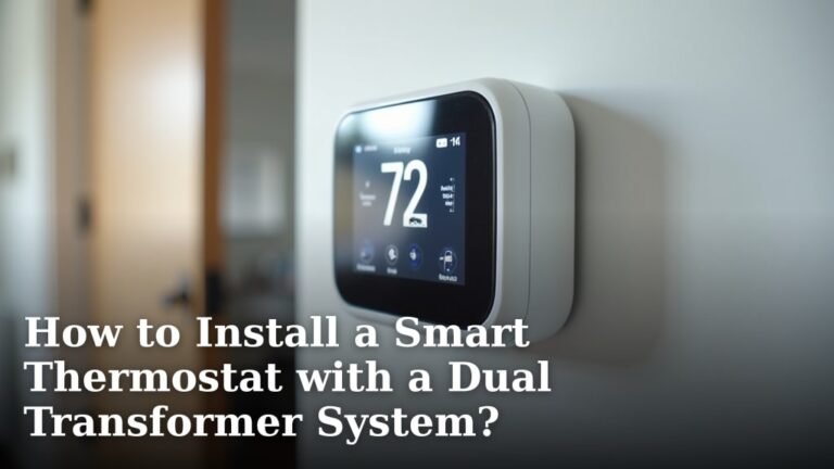 How to Install a Smart Thermostat with a Dual Transformer System?