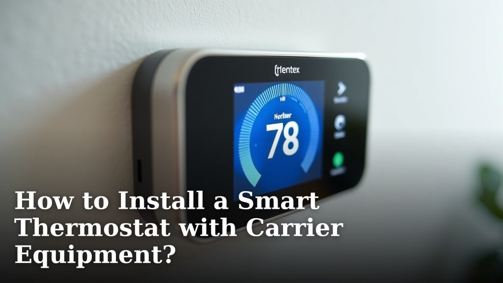 How to Install a Smart Thermostat with Carrier Equipment?