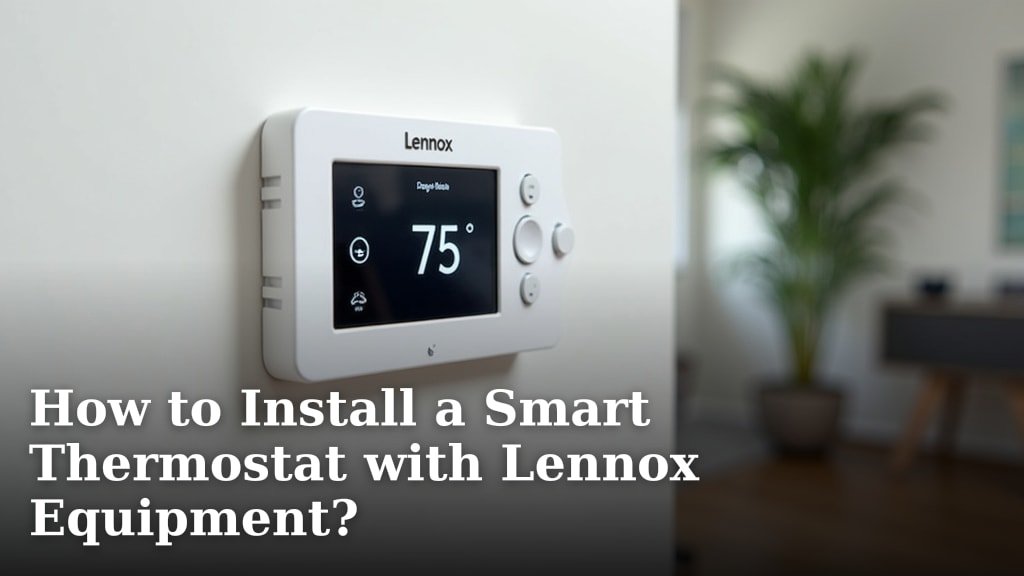 How to Install a Smart Thermostat with Lennox Equipment?