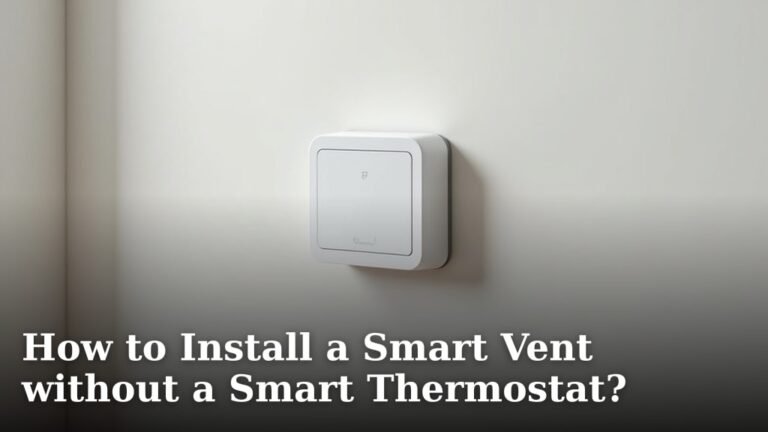 How to Install a Smart Vent without a Smart Thermostat?