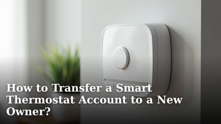 How to Transfer a Smart Thermostat Account to a New Owner?