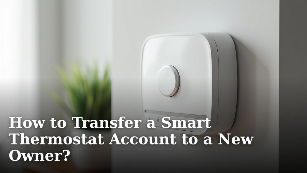 How to Transfer a Smart Thermostat Account to a New Owner?