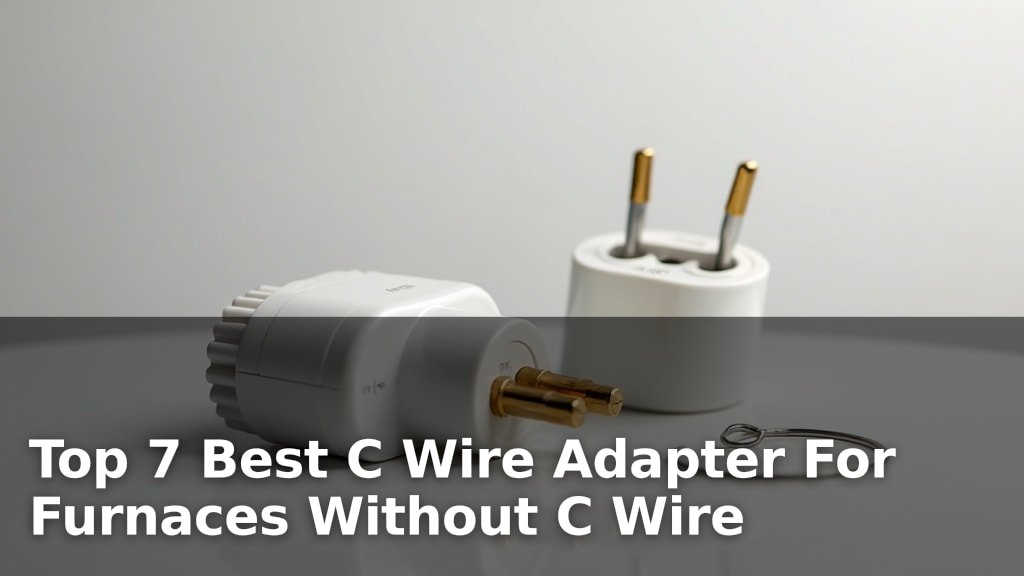 Top 7 Best C Wire Adapter For Furnaces Without C Wire
