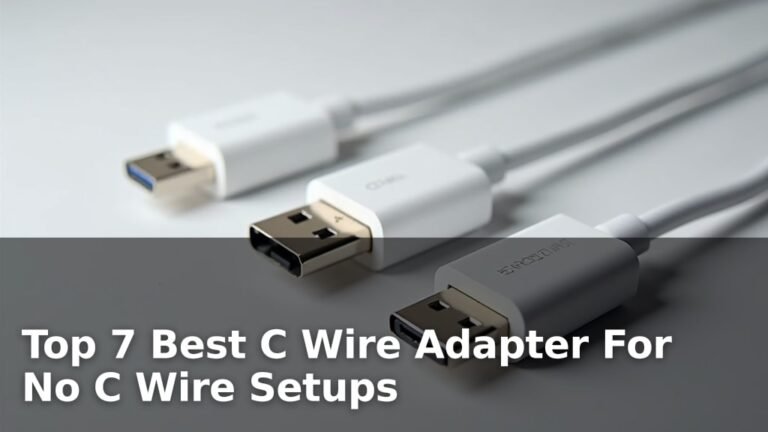 Top 7 Best C Wire Adapter For No C Wire Setups