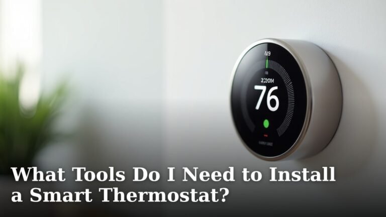 What Tools Do I Need to Install a Smart Thermostat?