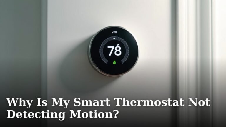 Why Is My Smart Thermostat Not Detecting Motion?