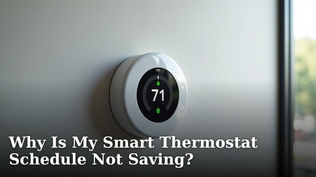 Why Is My Smart Thermostat Schedule Not Saving?